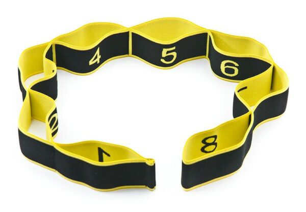 TAŚMA DO YOGI ALLRIGHT black/yellow