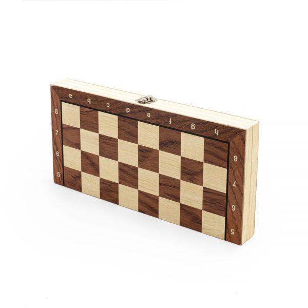 Gra 3w1 szachy warcaby backgammon magnetyczne drewniane - obrazek 9