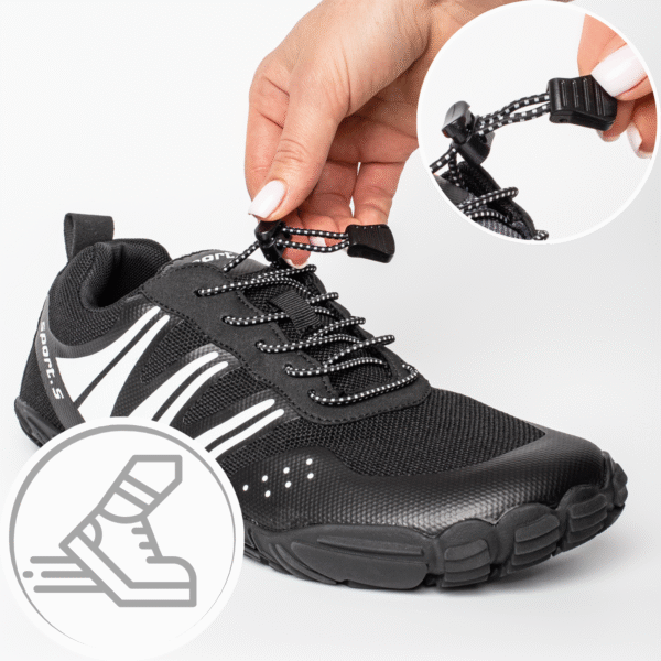 Buty do wody wodoodporne antypoślizgowe lekkie oddychające obuwie sportowe 43 czarne - obrazek 2