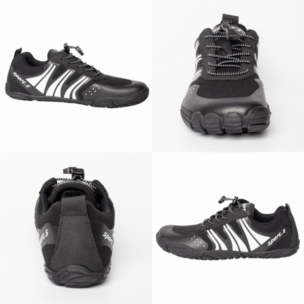 Buty do wody wodoodporne antypoślizgowe lekkie oddychające obuwie sportowe 44 czarne - obrazek 4