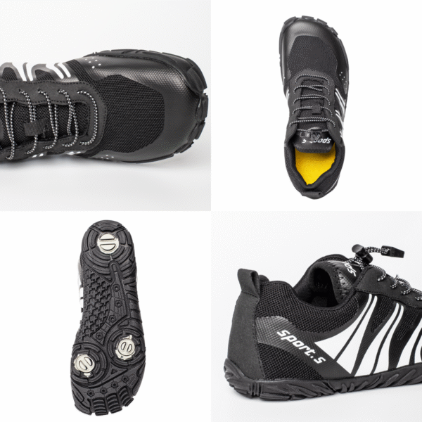 Buty do wody wodoodporne antypoślizgowe lekkie oddychające obuwie sportowe 44 czarne - obrazek 12