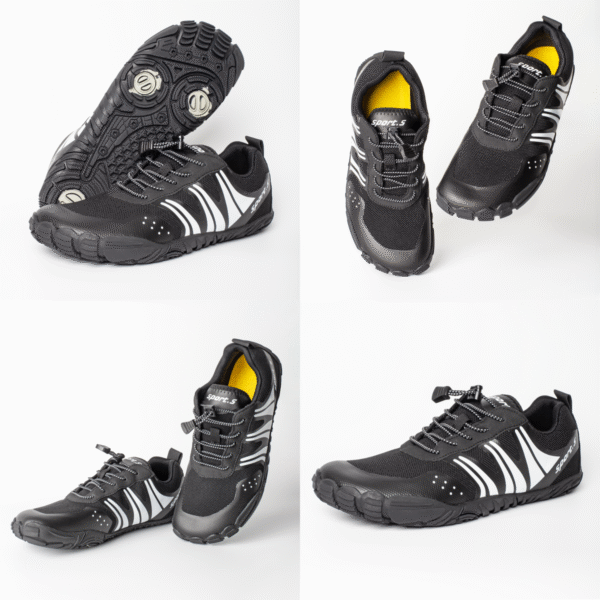 Buty do wody wodoodporne antypoślizgowe lekkie oddychające obuwie sportowe 44 czarne - obrazek 14