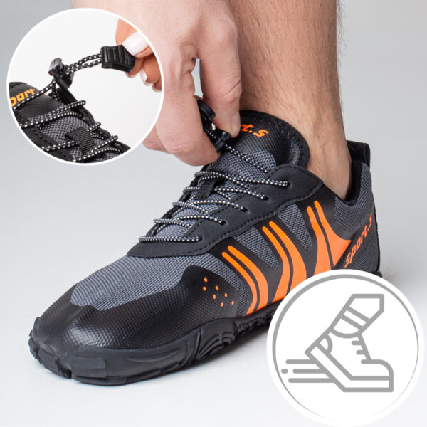 Buty do wody wodoodporne antypoślizgowe lekkie oddychające obuwie sportowe 44 szare - obrazek 2