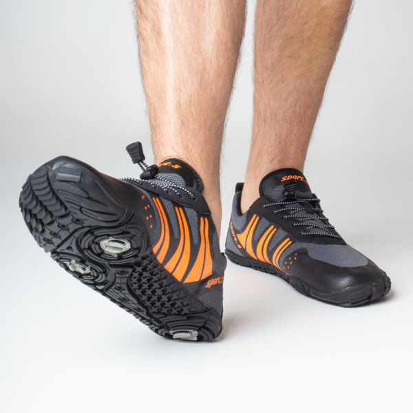 Buty do wody wodoodporne antypoślizgowe lekkie oddychające obuwie sportowe 44 szare - obrazek 11