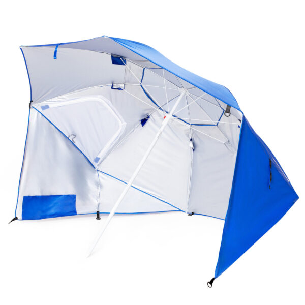 Duży parasol plażowy i ogrodowy 3w1 - składany parawan - obrazek 6