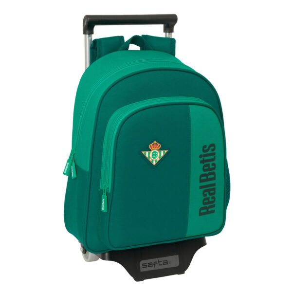 Torba szkolna z kółkami Real Betis Balompié Kolor Zielony 28 x 34 x 10 cm
