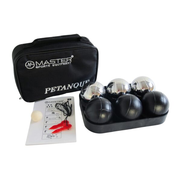 Zestaw petanque MASTER 6 chromowanych kul + nylonowy pokrowiec - obrazek 3