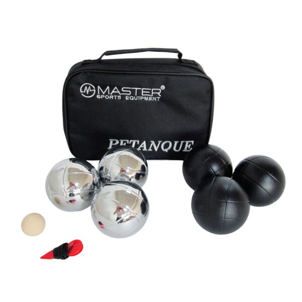 Zestaw petanque MASTER 6 chromowanych kul + nylonowy pokrowiec - obrazek 2