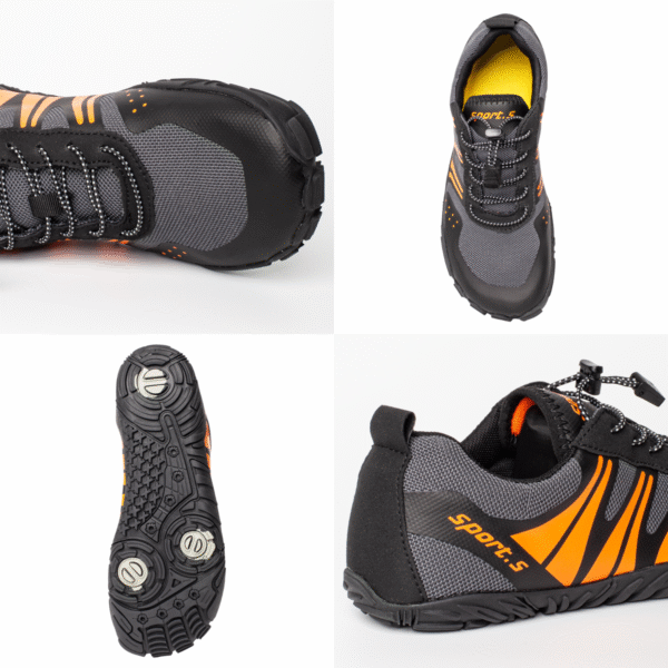 Buty do wody wodoodporne antypoślizgowe lekkie oddychające obuwie sportowe 42 szare - obrazek 6